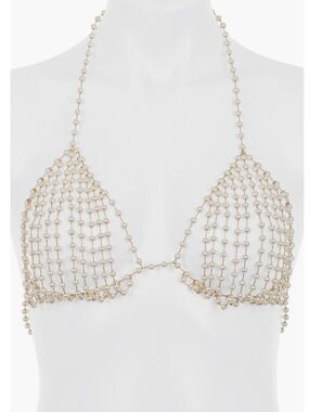 Bluebella Imitation Pearl Halter Bralette